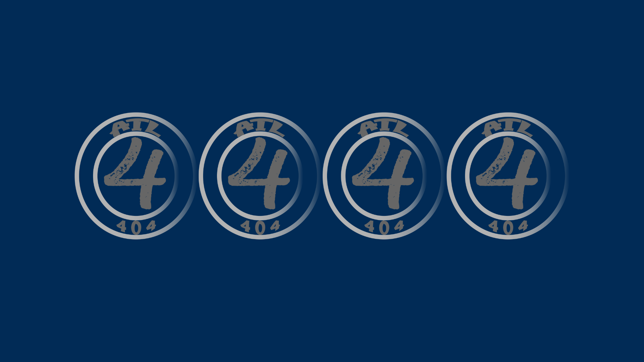 Hood Codz Codz Banner in Navy Blue and Grey