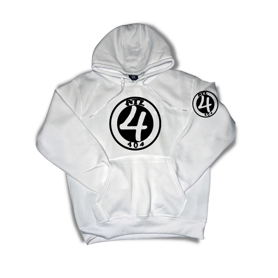 Hood Codz - Codz White & Black Hoodie