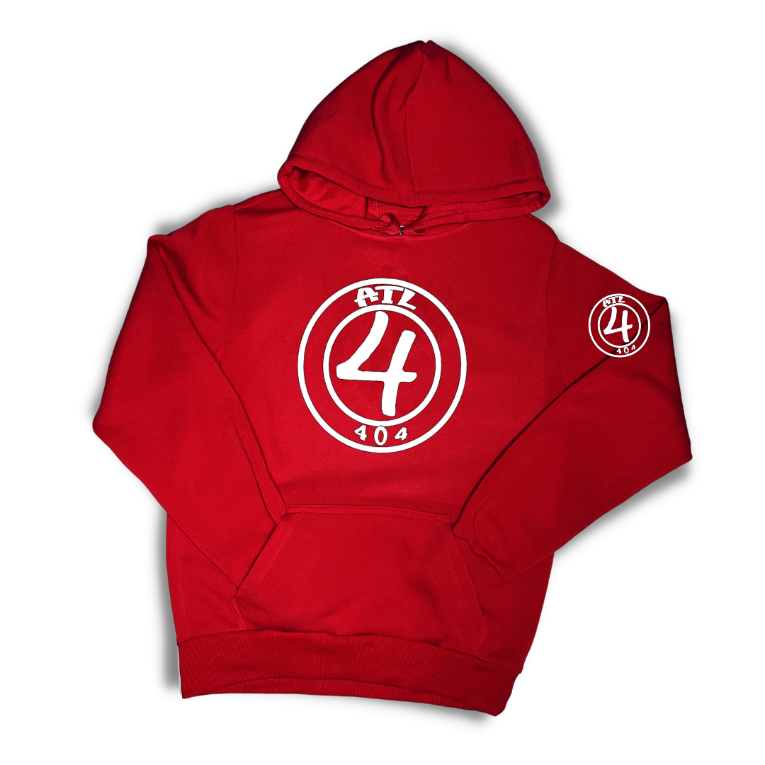 Hood Codz - Codz Red & White Hoodie